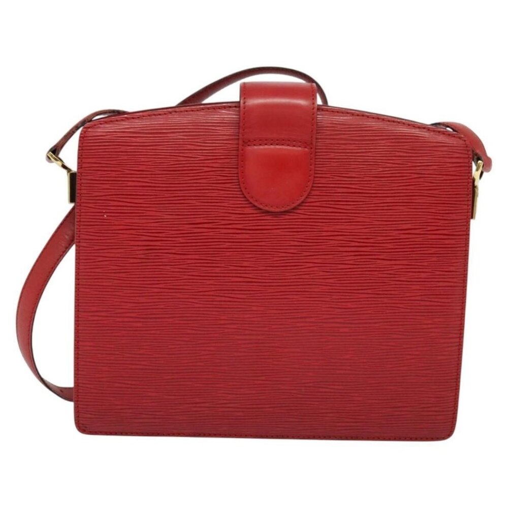 Authentic LOUIS VUITTON Epi Capuchin Shoulder Bag Red M52347 LV - Picture 9 of 16